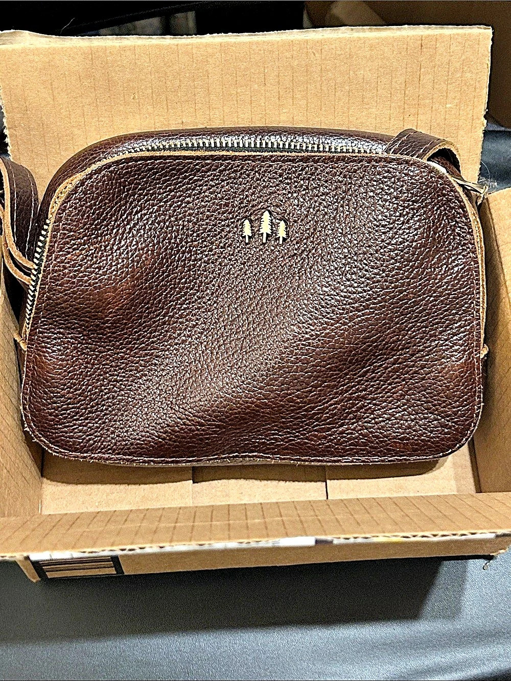 Portland Leather Goods Crossbody Bag in Coldbrew Brown Like New